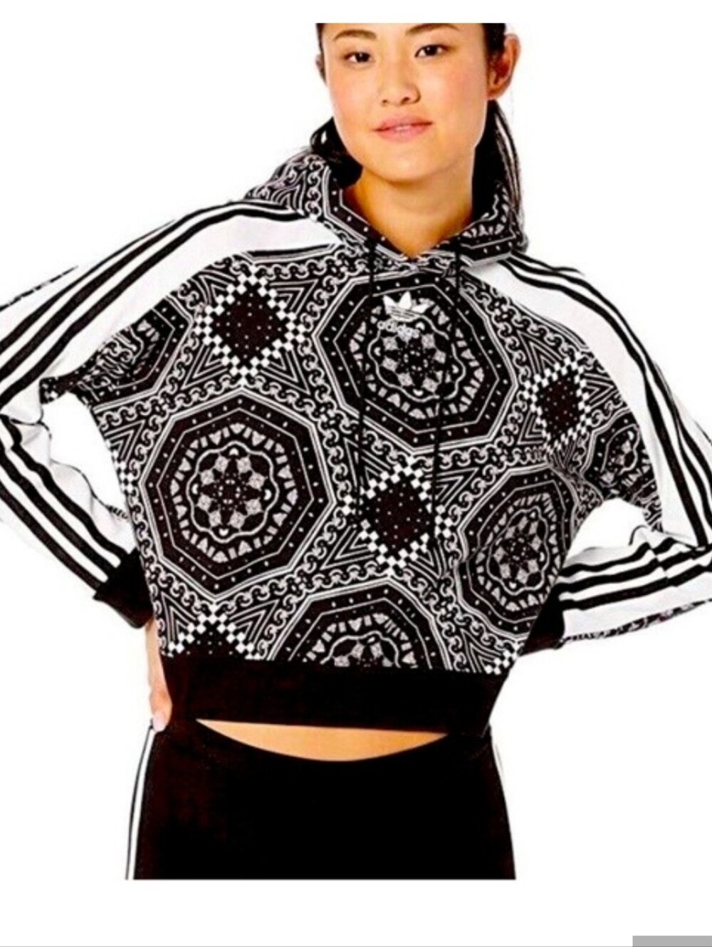 Adidas Bandana Kaleidoscope Cropped Hoodie